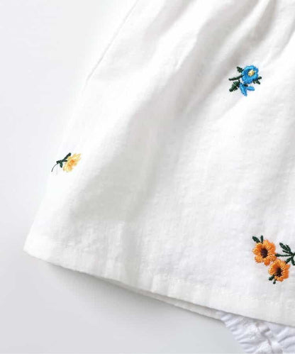 日本童裝 apres les cours 刺繡連衣 70-80cm 女童款 初生嬰兒 夏季 Jumpsuit