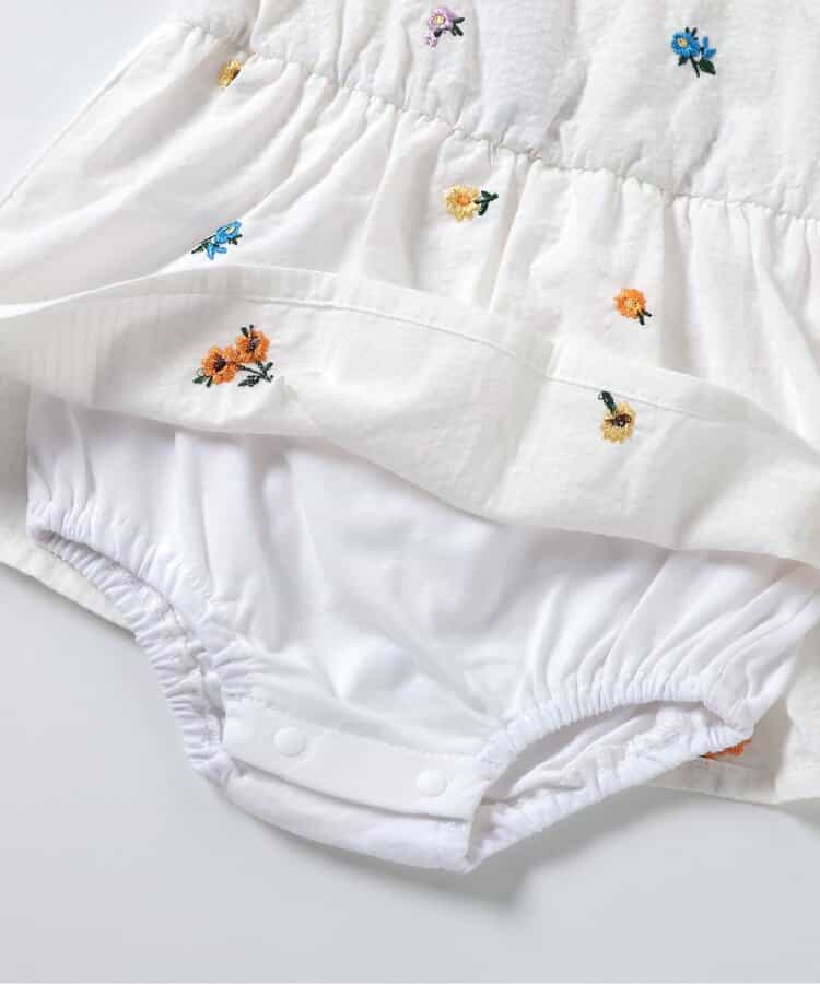 日本童裝 apres les cours 刺繡連衣 70-80cm 女童款 初生嬰兒 夏季 Jumpsuit