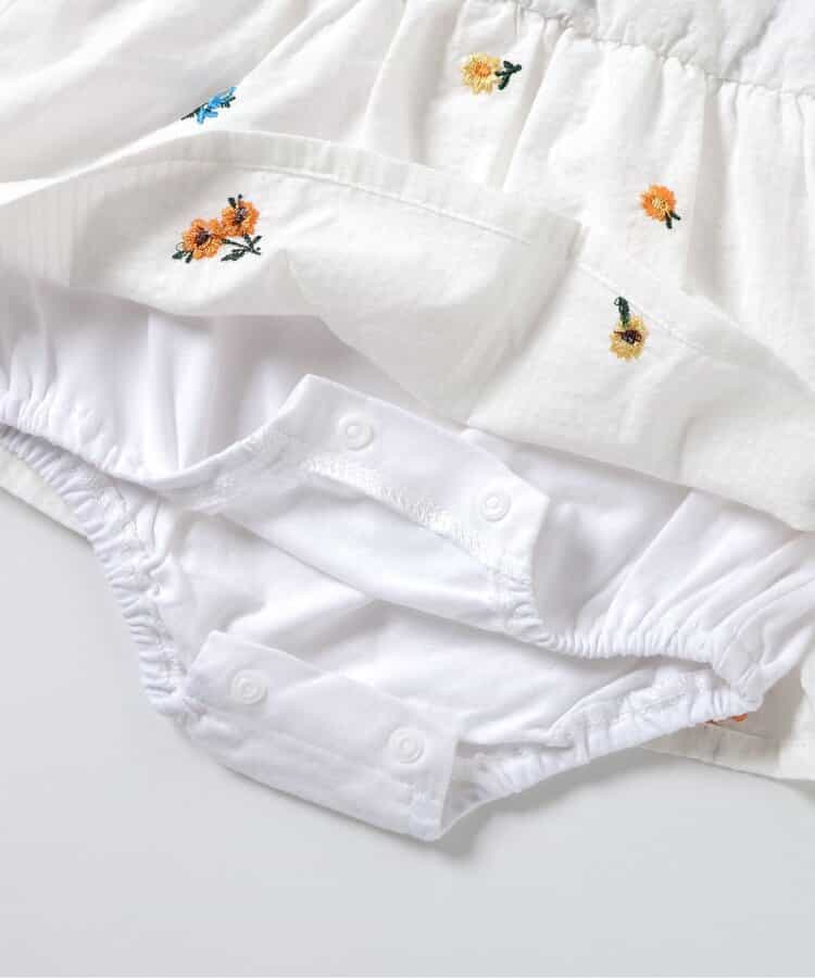 日本童裝 apres les cours 刺繡連衣 70-80cm 女童款 初生嬰兒 夏季 Jumpsuit