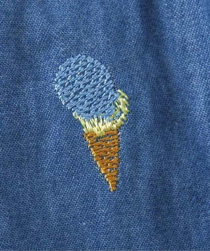 日本童裝 apres les cours 刺繡連衣 70-80cm 女童款 初生嬰兒 夏季 Jumpsuit