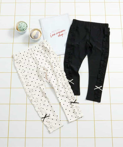 日本童裝 apres les cours 防UV 防水系到 荷葉邊打底褲 80-130cm 女童款 夏季 PANTS