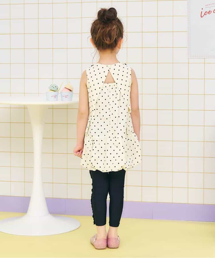日本童裝 apres les cours 防UV 防水系到 荷葉邊打底褲 80-130cm 女童款 夏季 PANTS