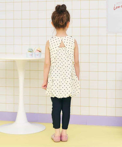 日本童裝 apres les cours 防UV 防水系到 荷葉邊打底褲 80-130cm 女童款 夏季 PANTS