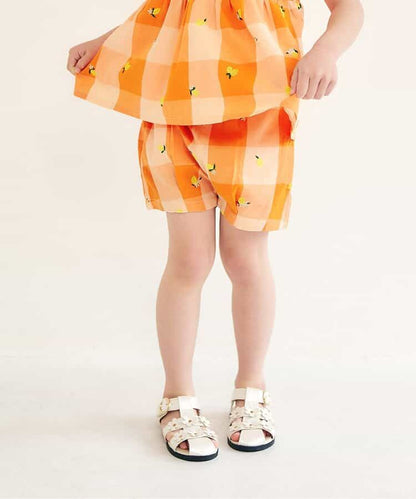 日本童裝 apres les cours 刺繡圖案短褲 80-140cm 女童款 夏季 PANTS