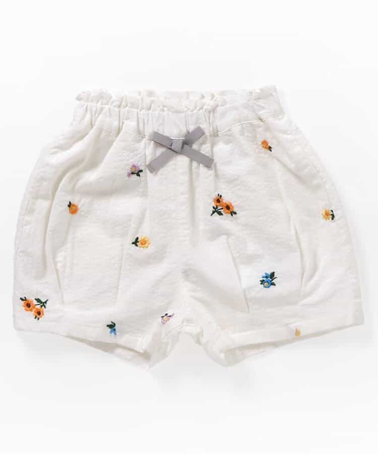 日本童裝 apres les cours 刺繡圖案短褲 80-140cm 女童款 夏季 PANTS