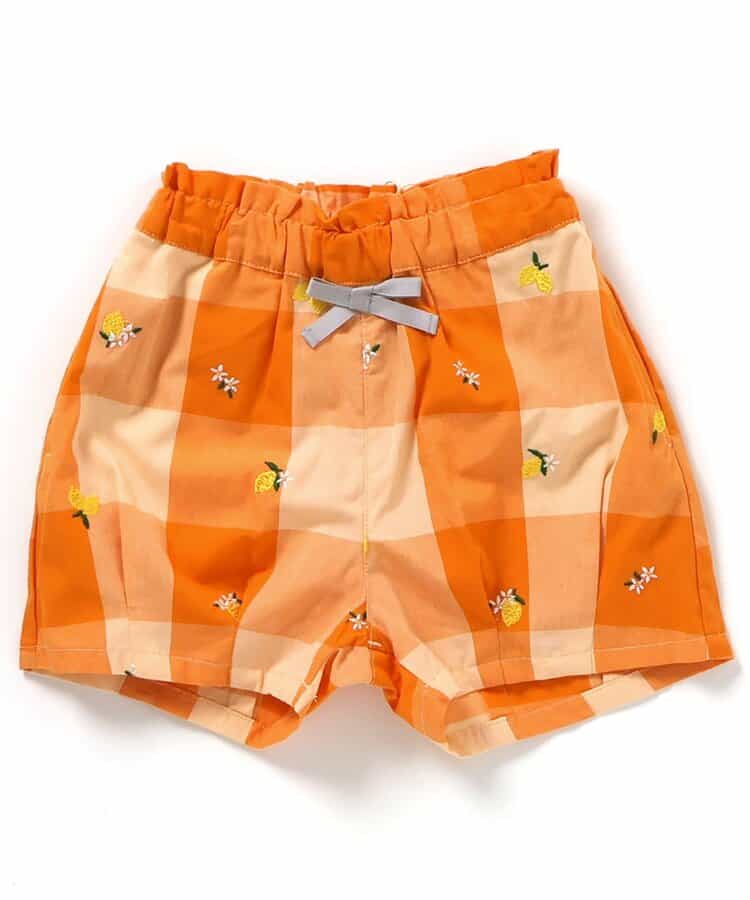 日本童裝 apres les cours 刺繡圖案短褲 80-140cm 女童款 夏季 PANTS