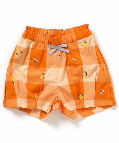 日本童裝 apres les cours 刺繡圖案短褲 80-140cm 女童款 夏季 PANTS