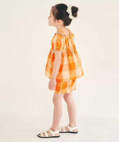 日本童裝 apres les cours 刺繡圖案短褲 80-140cm 女童款 夏季 PANTS