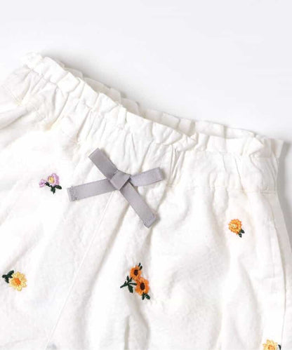 日本童裝 apres les cours 刺繡圖案短褲 80-140cm 女童款 夏季 PANTS