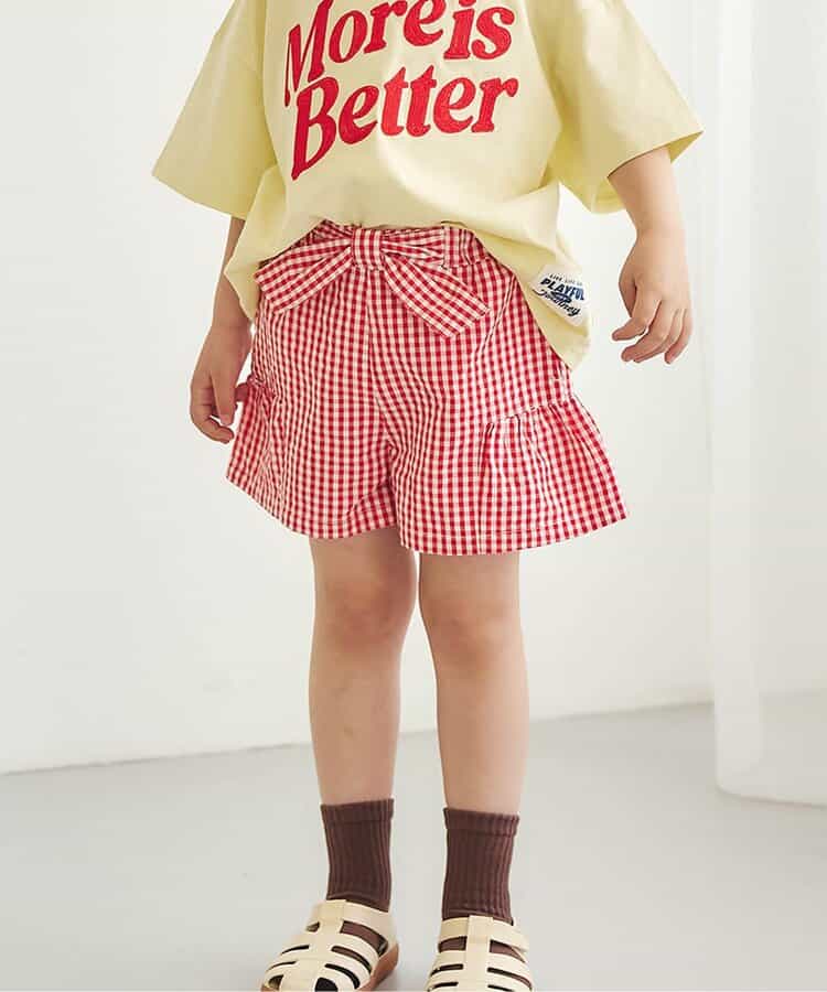 日本童裝 apres les cours 蝴蝶結裙褲 80-140cm 女童款 夏季 PANTS