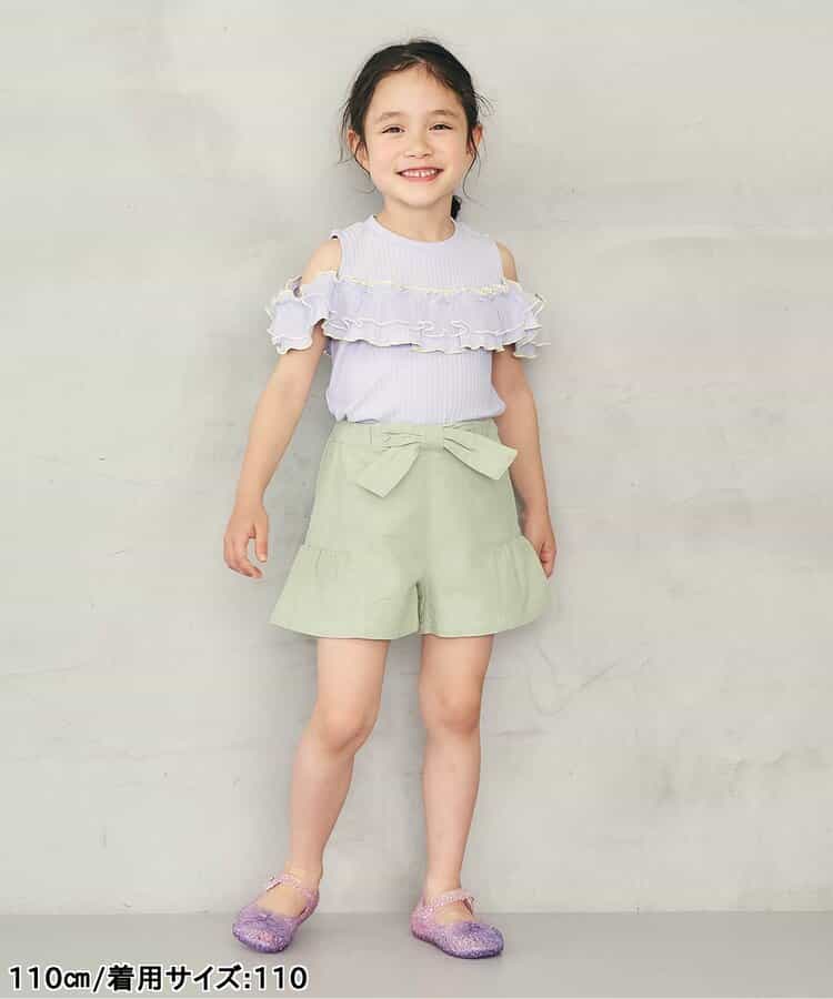 日本童裝 apres les cours 蝴蝶結裙褲 80-140cm 女童款 夏季 PANTS
