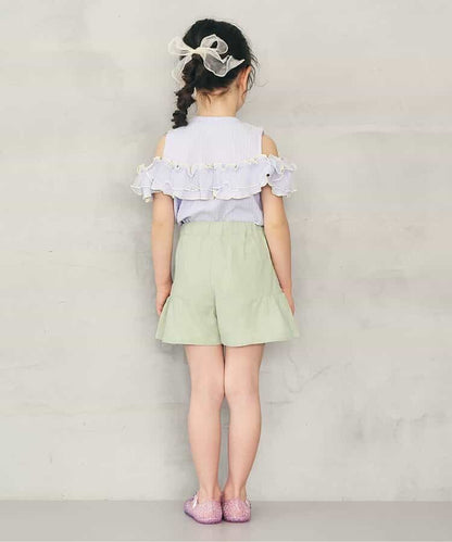 日本童裝 apres les cours 蝴蝶結裙褲 80-140cm 女童款 夏季 PANTS