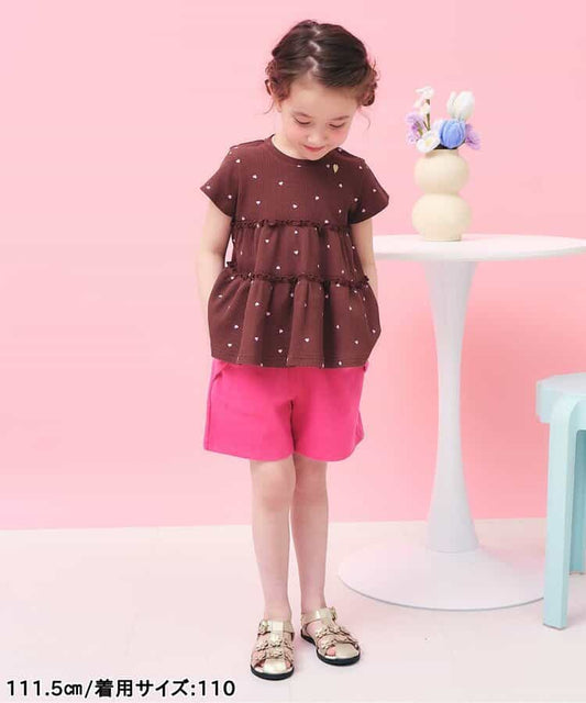 日本童裝 apres les cours 接觸冷感 絲帶口袋短褲 80-140cm 女童款 夏季 PANTS