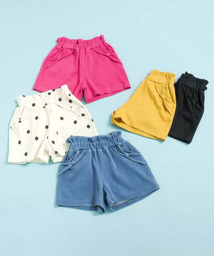 日本童裝 apres les cours 接觸冷感 絲帶口袋短褲 80-140cm 女童款 夏季 PANTS
