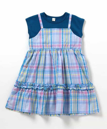 日本童裝 apres les cours 荷葉邊假兩件連身裙 80-140cm 女童款 夏季 DRESSES