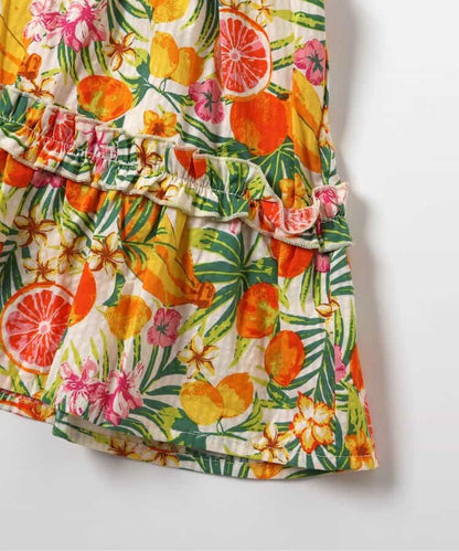 日本童裝 apres les cours 荷葉邊假兩件連身裙 80-140cm 女童款 夏季 DRESSES