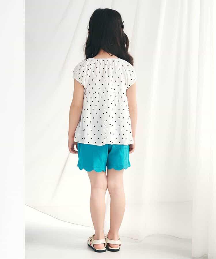 日本童裝 apres les cours 吸水速乾 車厘子波波上衣 80-140cm 女童款 夏季 TOPS