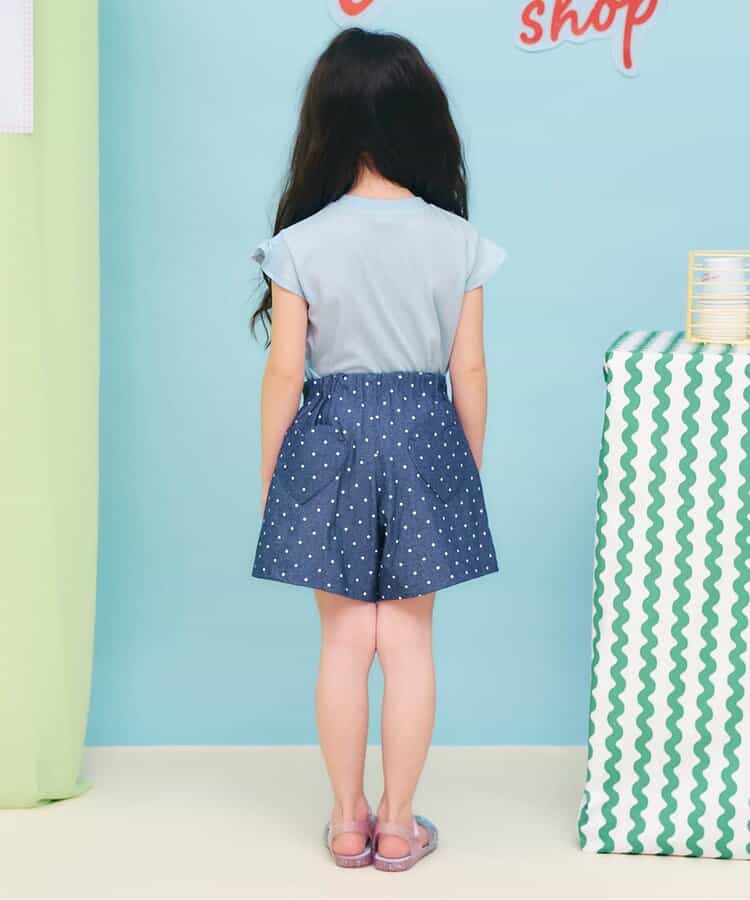 日本童裝 apres les cours 接觸冷感 小飛袖印花上衣 80-140cm 女童款 夏季 TOPS