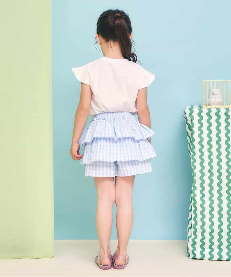 日本童裝 apres les cours 接觸冷感 小飛袖印花上衣 80-140cm 女童款 夏季 TOPS