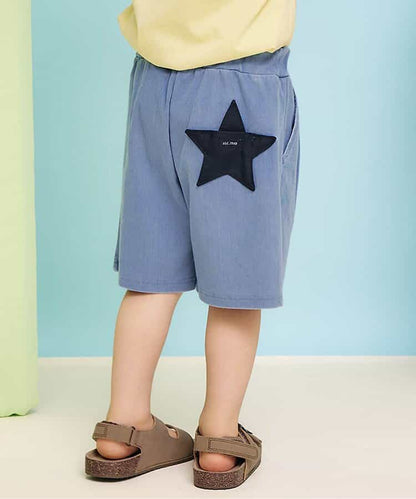日本童裝 apres les cours 接觸冷感 星星口袋短褲 80-130cm 男童款 夏季 PANTS