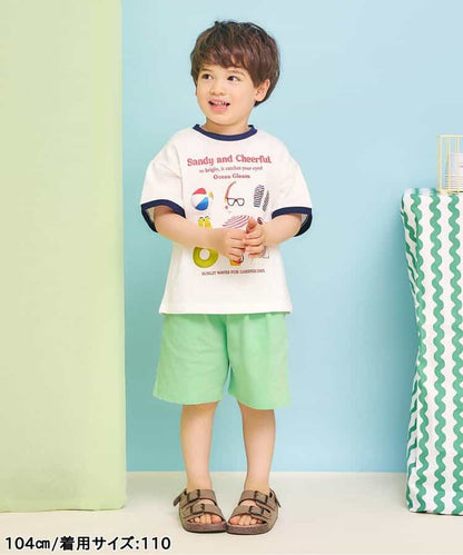 日本童裝 apres les cours 接觸冷感 星星口袋短褲 80-130cm 男童款 夏季 PANTS