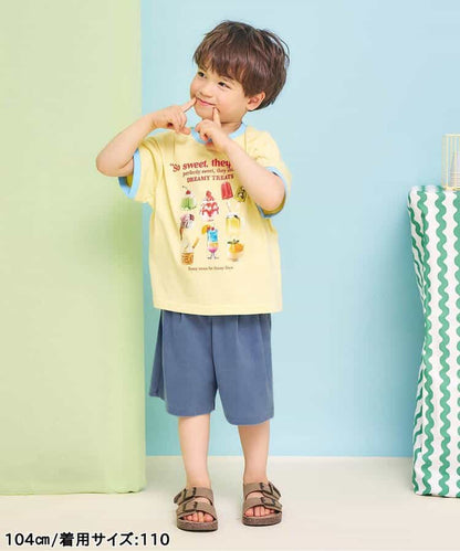 日本童裝 apres les cours 接觸冷感 星星口袋短褲 80-130cm 男童款 夏季 PANTS