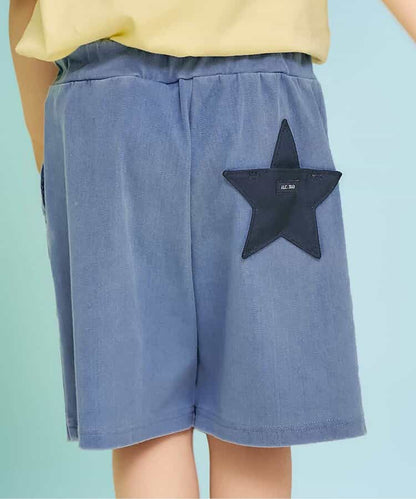 日本童裝 apres les cours 接觸冷感 星星口袋短褲 80-130cm 男童款 夏季 PANTS