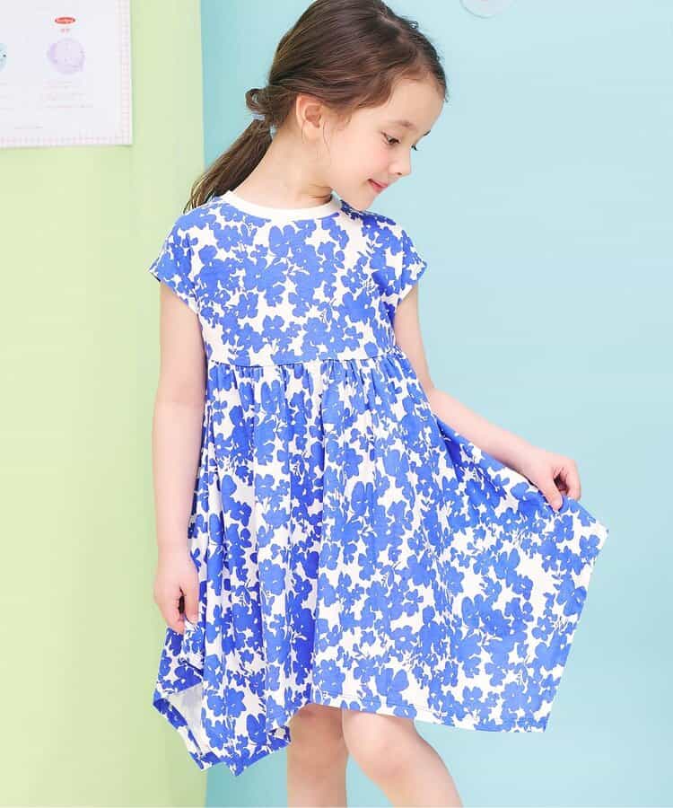 日本童裝 apres les cours 接觸冷感 不對稱下擺連身裙 80-140cm 女童款 夏季 DRESSES