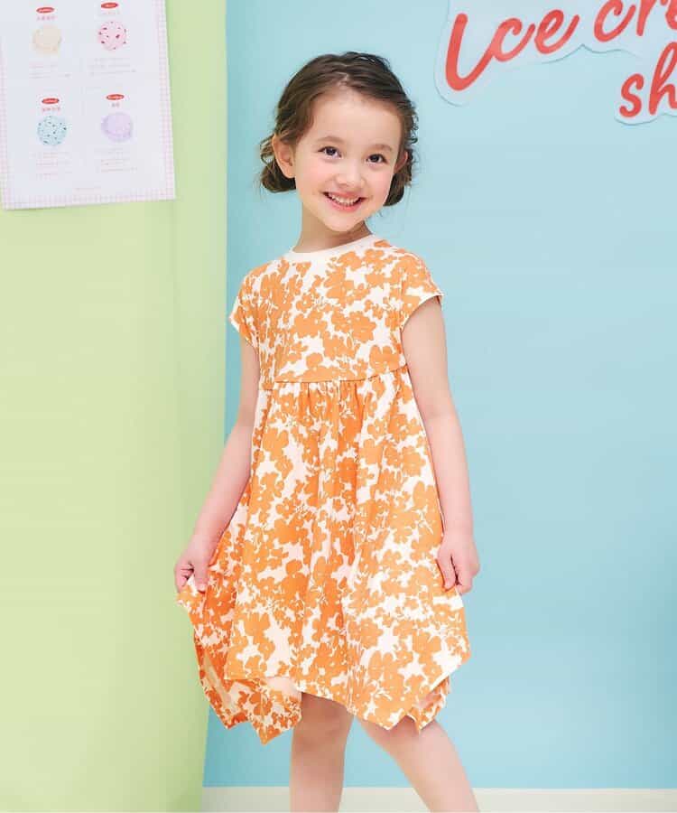 日本童裝 apres les cours 接觸冷感 不對稱下擺連身裙 80-140cm 女童款 夏季 DRESSES
