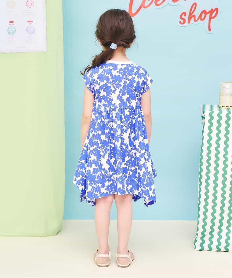 日本童裝 apres les cours 接觸冷感 不對稱下擺連身裙 80-140cm 女童款 夏季 DRESSES