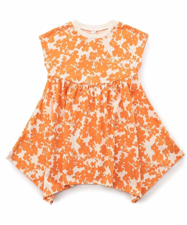日本童裝 apres les cours 接觸冷感 不對稱下擺連身裙 80-140cm 女童款 夏季 DRESSES