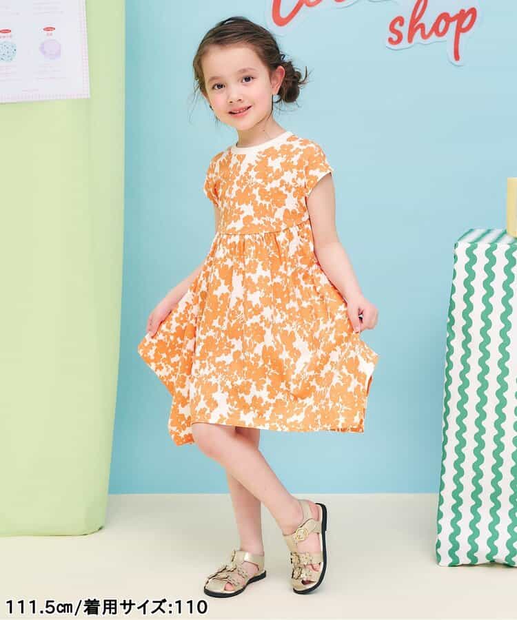 日本童裝 apres les cours 接觸冷感 不對稱下擺連身裙 80-140cm 女童款 夏季 DRESSES