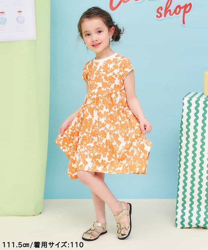 日本童裝 apres les cours 接觸冷感 不對稱下擺連身裙 80-140cm 女童款 夏季 DRESSES