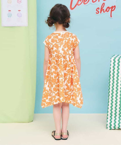 日本童裝 apres les cours 接觸冷感 不對稱下擺連身裙 80-140cm 女童款 夏季 DRESSES