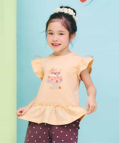 日本童裝 apres les cours 接觸冷感 閃亮亮片上衣 80-140cm 女童款 夏季 TOPS