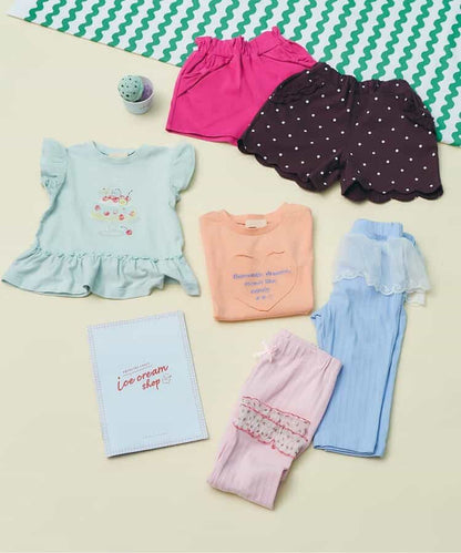 日本童裝 apres les cours 接觸冷感 閃亮亮片上衣 80-140cm 女童款 夏季 TOPS