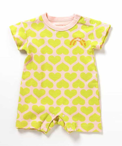 日本童裝 apres les cours 印花寬鬆連衣 70-80cm 男童款/女童款 初生嬰兒 夏季 Jumpsuit