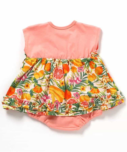 日本童裝 apres les cours 夏威夷風連衣 70-80cm 女童款 初生嬰兒 夏季 Jumpsuit