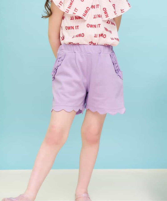 日本童裝 apres les cours 接觸冷感 荷葉邊短褲 80-140cm 女童款 夏季 PANTS