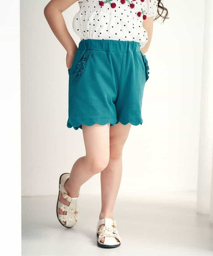 日本童裝 apres les cours 接觸冷感 荷葉邊短褲 80-140cm 女童款 夏季 PANTS