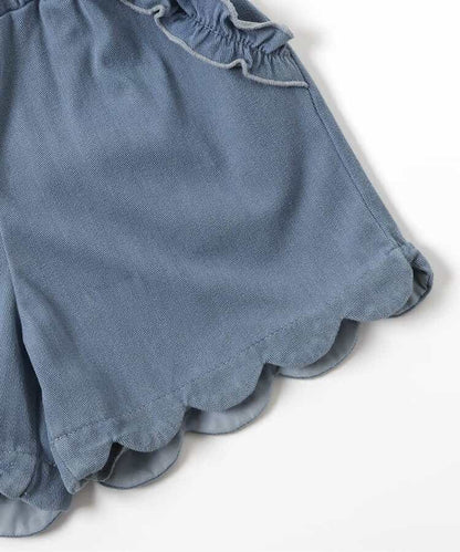 日本童裝 apres les cours 接觸冷感 荷葉邊短褲 80-140cm 女童款 夏季 PANTS