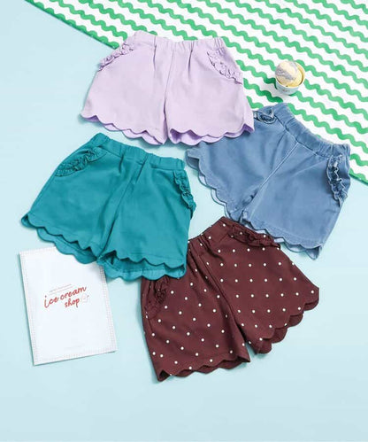 日本童裝 apres les cours 接觸冷感 荷葉邊短褲 80-140cm 女童款 夏季 PANTS