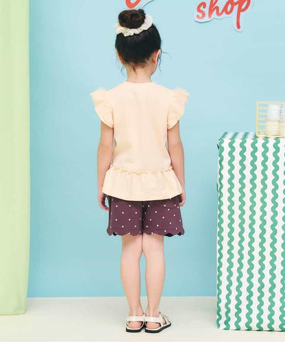 日本童裝 apres les cours 接觸冷感 荷葉邊短褲 80-140cm 女童款 夏季 PANTS