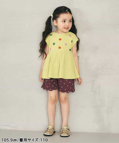 日本童裝 apres les cours 接觸冷感 荷葉邊短褲 80-140cm 女童款 夏季 PANTS