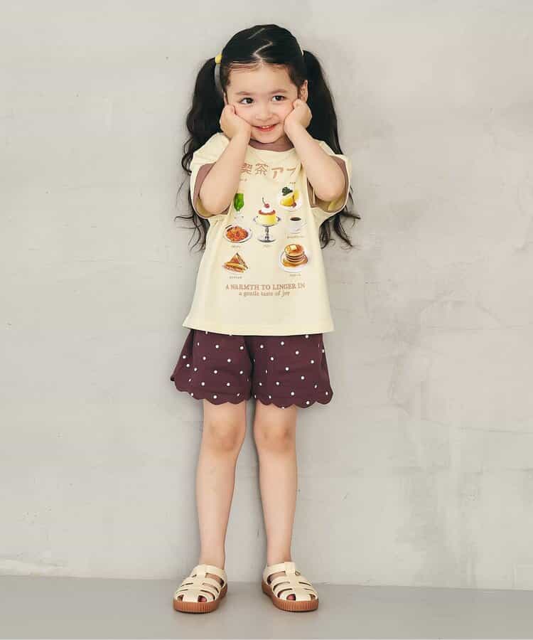 日本童裝 apres les cours 接觸冷感 荷葉邊短褲 80-140cm 女童款 夏季 PANTS