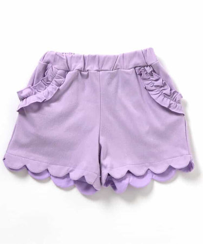 日本童裝 apres les cours 接觸冷感 荷葉邊短褲 80-140cm 女童款 夏季 PANTS