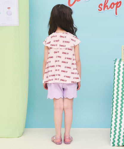 日本童裝 apres les cours 接觸冷感 荷葉邊短褲 80-140cm 女童款 夏季 PANTS