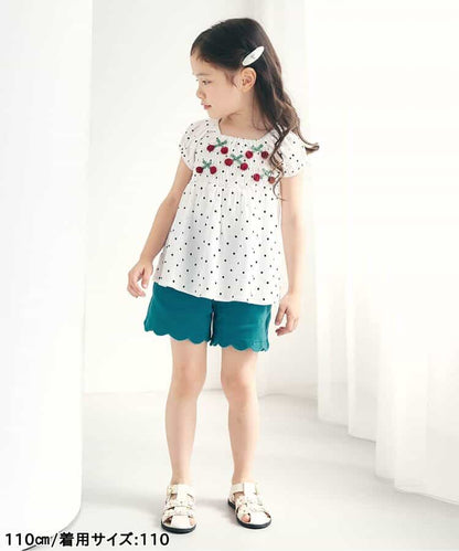 日本童裝 apres les cours 接觸冷感 荷葉邊短褲 80-140cm 女童款 夏季 PANTS