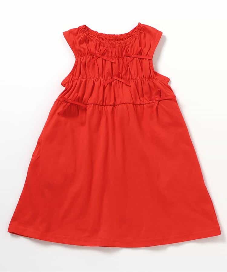 日本童裝 apres les cours 緞帶鏤空連身裙 80-140cm 女童款 夏季 DRESSES