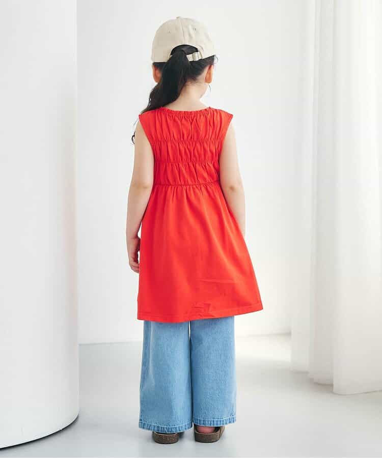 日本童裝 apres les cours 緞帶鏤空連身裙 80-140cm 女童款 夏季 DRESSES